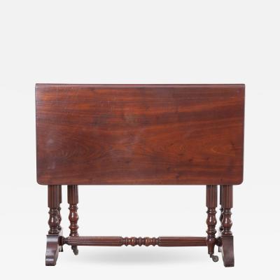 English 19th Century Regency Mahogany Drop Leaf Table