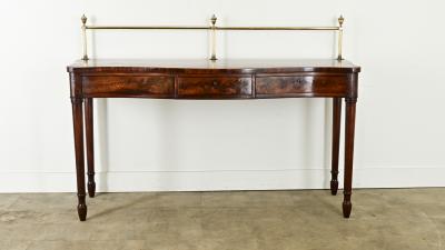 English 19th Century Solid Mahogany Server