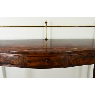 English 19th Century Solid Mahogany Server