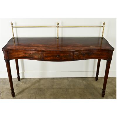 English 19th Century Solid Mahogany Server