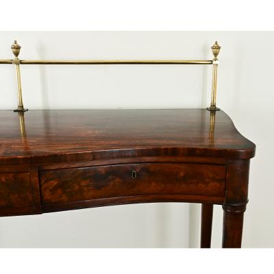 English 19th Century Solid Mahogany Server