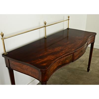 English 19th Century Solid Mahogany Server