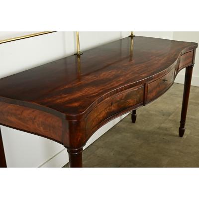 English 19th Century Solid Mahogany Server