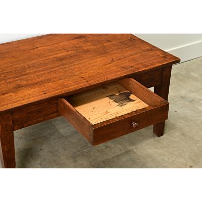 English 19th Century Solid Oak Low Table