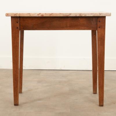 English 19th Century Walnut Soap Stone Table