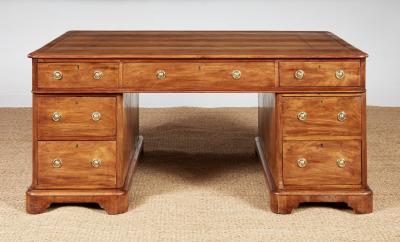 English 19th c Generous Partners Desk