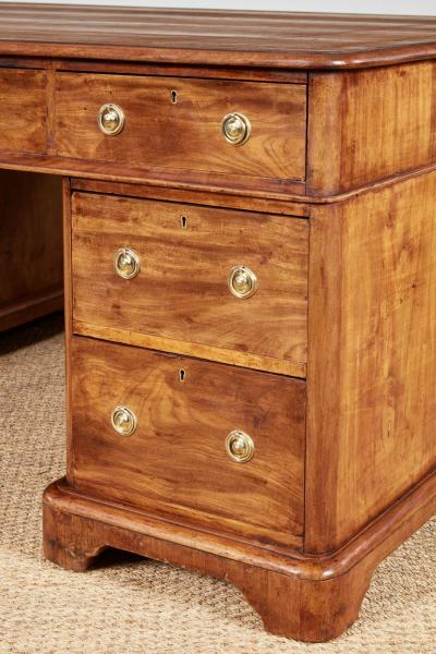 English 19th c Generous Partners Desk