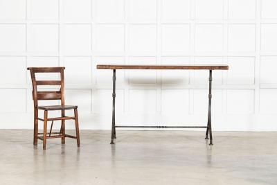 English 19thC Cast Iron Console Table