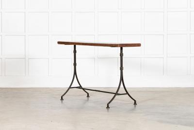 English 19thC Cast Iron Console Table