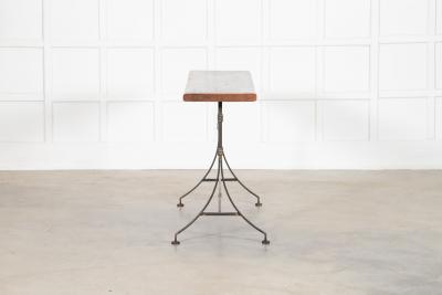 English 19thC Cast Iron Console Table