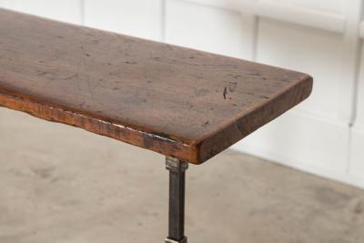English 19thC Cast Iron Console Table