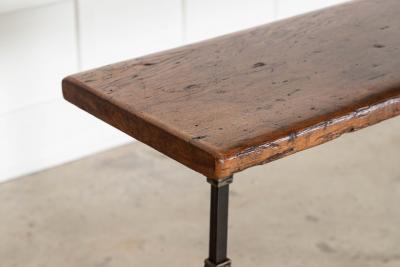 English 19thC Cast Iron Console Table