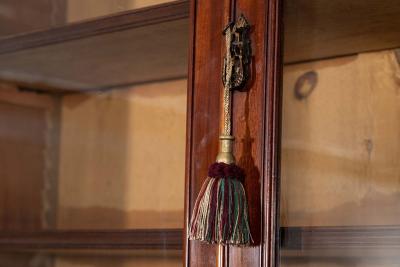 English 19thC Mahogany Glazed Bookcase