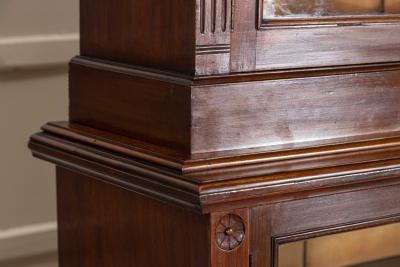 English 19thC Mahogany Glazed Bookcase