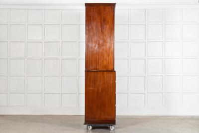 English 19thC Mahogany Linen Press