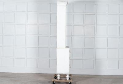 English 19thC Painted Mahogany Glazed Bookcase Dresser