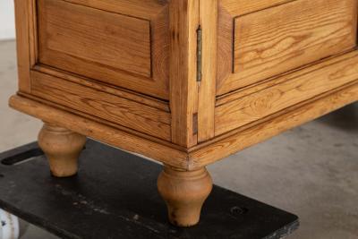 English 19thC Pine Display Cabinet