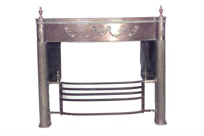 English Adam Brass Festoon Mantel