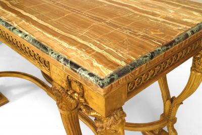 English Adam Gilt Marble Console Table
