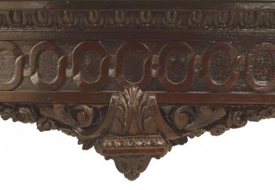 English Adam Mahogany and Marble Console Table