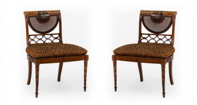 English Adam Satinwood 7 Piece Living Room Set