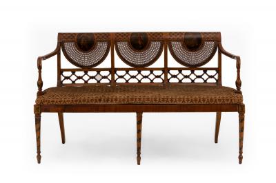 English Adam Satinwood Loveseat