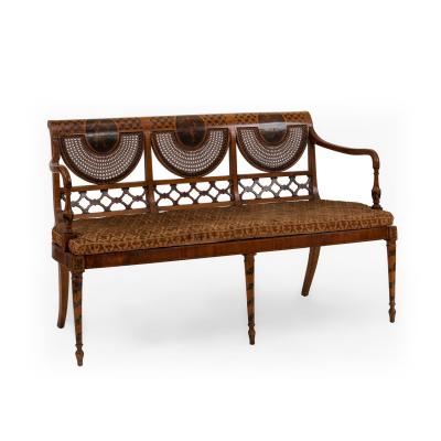 English Adam Satinwood Loveseat