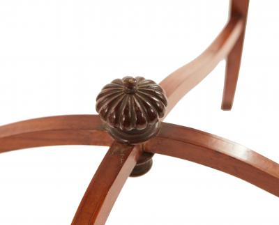 English Adam Satinwood Medallion End Table