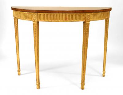 English Adam Style Gilt Console Table