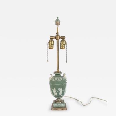 English Adam Style Wedgwood Porcelain Table Lamp