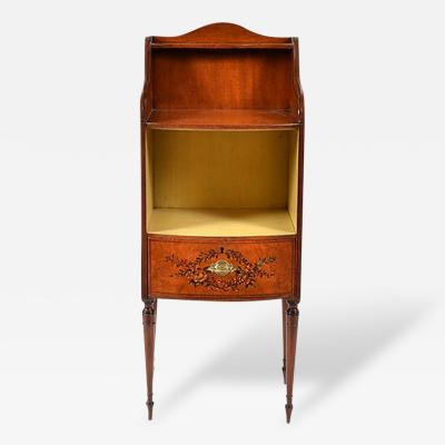 English Adams Style Satinwood Cabinet