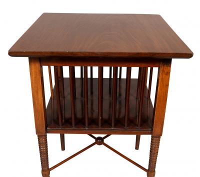English Aesthetic Mahogany Table Attributed to Godwin