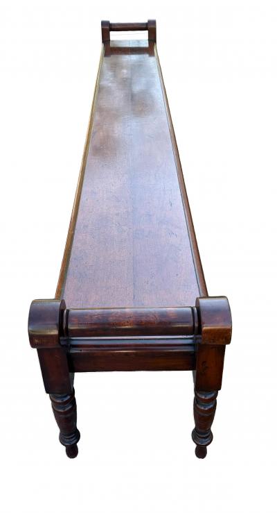 English Aesthetic Movement Mahogany Hall Bench