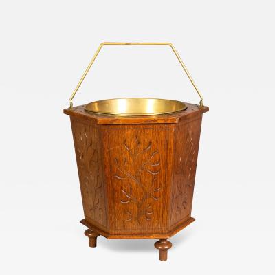 English Aesthetic Oak Bucket