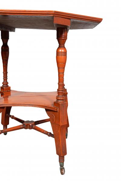 English Aesthetic Red Lacquered Table