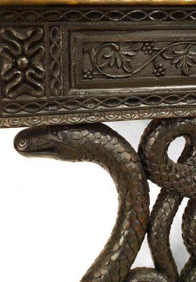 English Anglo Indian Rosewood and Padouk Writing Table