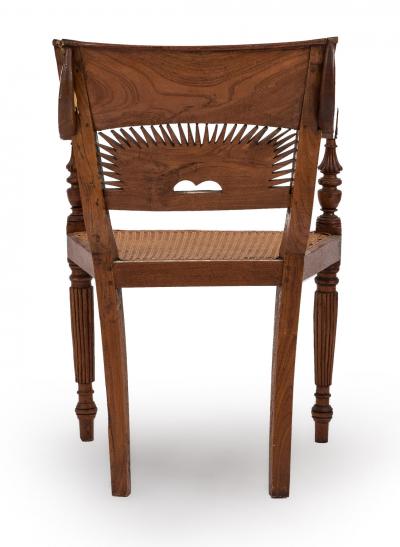 English Anglo Indian Teak Arm Chair