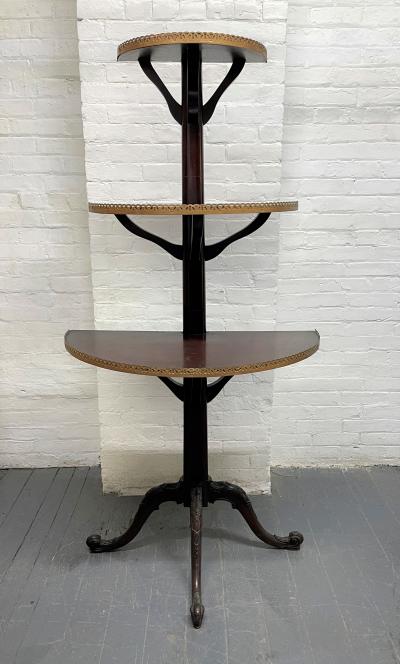 English Antique Mahogany tag re