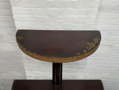 English Antique Mahogany tag re