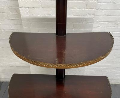 English Antique Mahogany tag re