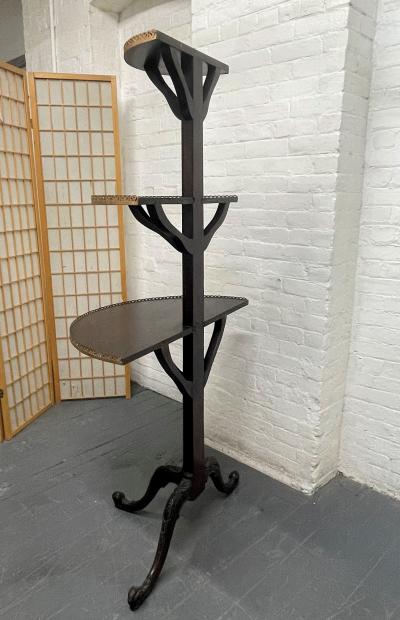 English Antique Mahogany tag re