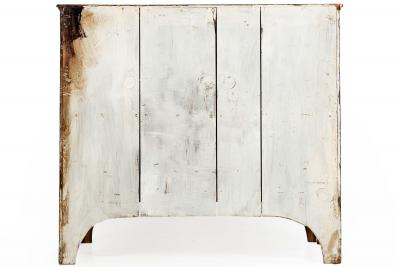 English Antique Mid 19th Century Three Drawer Glazed Chest of Drawers