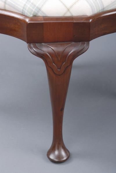 English Antique Victorian Mahogany Stool