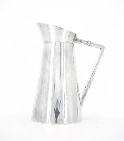 English Art Deco Period Silver Plate Water Jug or Chocolate Pot