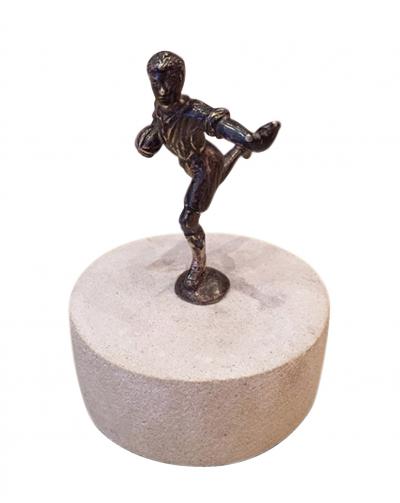 English Art Deco Silver Football Player