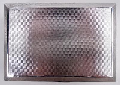 English Art Deco Sterling Silver Box 1957