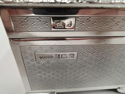English Art Deco Sterling Silver Box