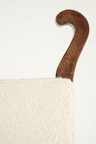 English Arts and Crafts Brown Walnut Armchair attributed to JS Henry