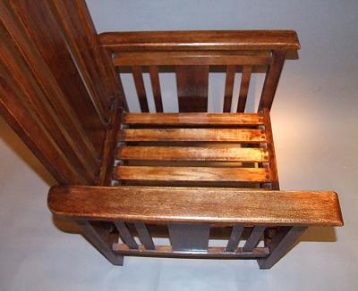 English Arts and Crafts Oak Armchair