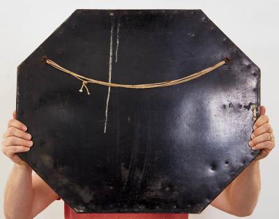 English Arts and Crafts Octagonal Copper Mirror